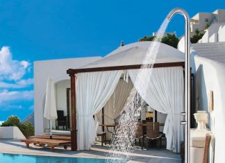 Knott freestanding outdoor shower by Magnus Home. Pool_Outdoors_FD32-2E