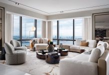 Contemporary Living Room by Adriana Hoyos Design Studio. Photo courtesy of Adriana Hoyos Design Studio