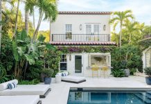 Historic Renovation Brings Transitional Style to Prospect Park The home’s guest house was once a two-level garage that now serves as an art studio, a pool cabana, and guest accommodations.